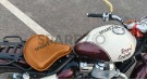 For Royal Enfield Classic 650 Front Rider American Type Solo Seat Tan Color - SPAREZO